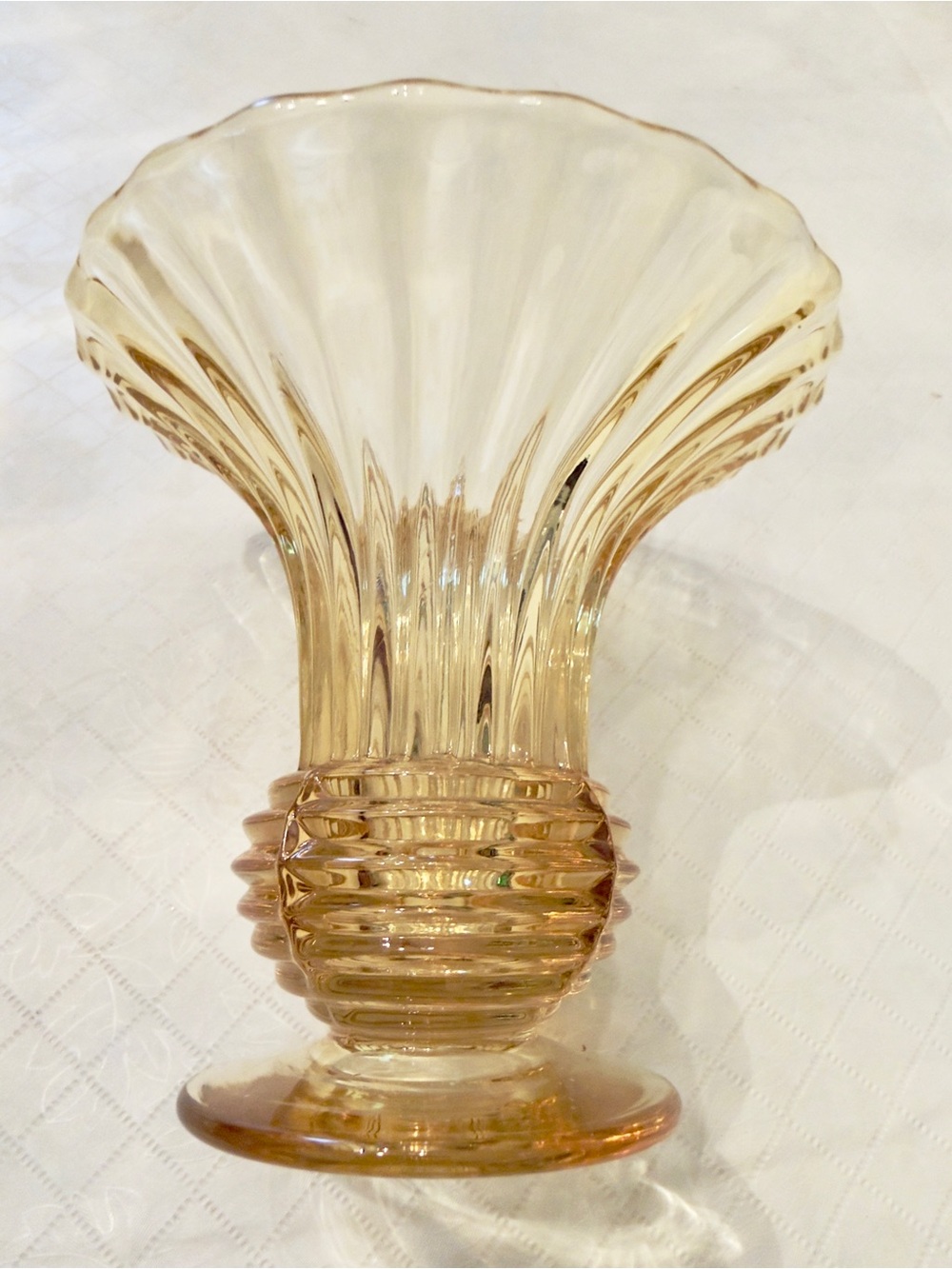 Heisey Sahara 1469 Ridgeleigh
Flared Vase